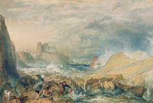 Zamek Tantallon autorstwa Joseph Mallord William Turner