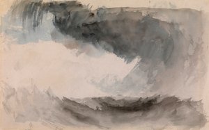 ""Tempete en mer"" (Sztorm na morzu) Aquarelle de Joseph Mallord William Turner (1775-1851) Wymiary 18,4x29,3 cm Kolekcja prywatna autorstwa Joseph Mallord William Turner
