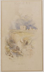 Wieża Bowesa, ok.1833 autorstwa Joseph Mallord William Turner