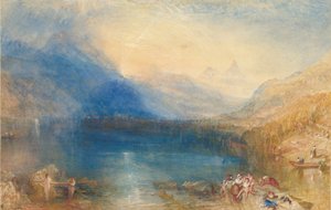 Jezioro Zug, 1843 (wc nad grafitem)
