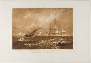 The Leader Sea Piece, płyta 20 z Liber Studiorum autorstwa Joseph Mallord William Turner