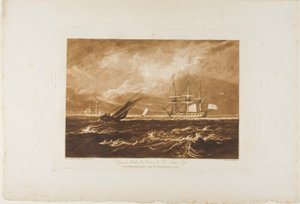 The Leader Sea Piece, płyta 20 z Liber Studiorum autorstwa Joseph Mallord William Turner