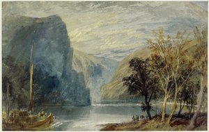 Skała Lorelei, 1817 autorstwa Joseph Mallord William Turner