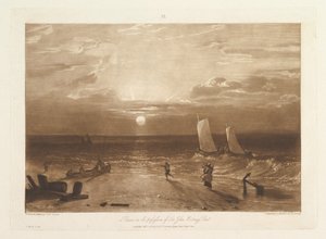 Mildmay Sea-Piece Liber Studiorum, część VIII, płyta 40, 11 lutego 1812. autorstwa Joseph Mallord William Turner