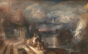 Rozstanie bohatera i Leandera, przed 1837 r. autorstwa Joseph Mallord William Turner