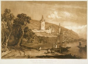 Miasto Thun, z "Liber Studiorum", wyryte przez Thomasa Hodgettsa, 1816 r. autorstwa Joseph Mallord William Turner