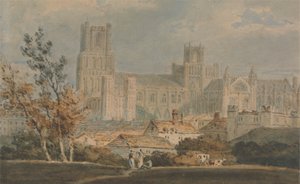 Widok na katedrę w Ely autorstwa Joseph Mallord William Turner
