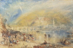 Widok na Heidelberg z tęczą autorstwa Joseph Mallord William Turner