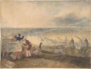 Widok Londynu z Greenwich autorstwa Joseph Mallord William Turner