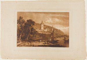Ville de Thun, tablica 59 z Księgi Studiów autorstwa Joseph Mallord William Turner