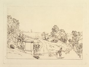 Zbieracze rzeżuchy wodnej Liber Studiorum, cz. XIII, 1819. autorstwa Joseph Mallord William Turner