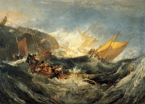 Wrak statku transportowego, ok. 1810 (olej na płótnie) autorstwa Joseph Mallord William Turner