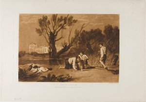 Młodzi Wędkarze, płyta 32 z Liber Studiorum autorstwa Joseph Mallord William Turner