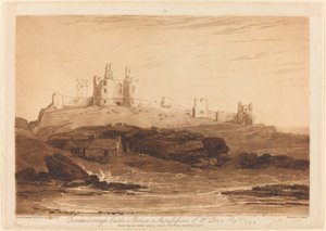 Zamek Dunstanburgh autorstwa Joseph Mallord William Turner and Charles Turner