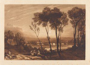 Most na średniej odległości autorstwa Joseph Mallord William Turner and Charles Turner