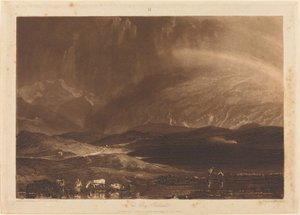 Torfowisko, Szkocja autorstwa Joseph Mallord William Turner and George Clint