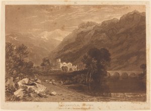 Bonneville autorstwa Joseph Mallord William Turner and Henry Edward Dawe