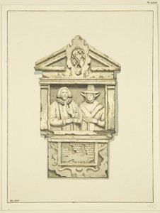 Pomnik na cmentarzu św. Tomasza (akwarela na papierze) autorstwa Joseph Manning
