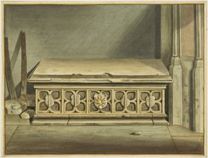 Pomnik Johna Carra w kościele św. Marka (akwarela na papierze) autorstwa Joseph Manning