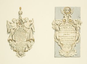 Pomniki u św. Filipa (ołówek i akwarela na papierze) autorstwa Joseph Manning