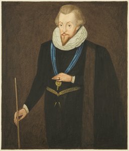 Portret w Domu Rady Roberta Cecila, hrabiego Salisbury (akwarela na papierze)