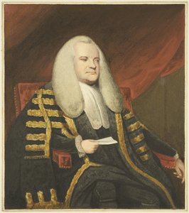 Portret w rezydencji, Queen Square, Lorda Ashburtona (akwarela na papierze) autorstwa Joseph Manning