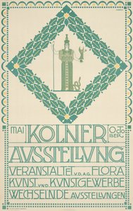 Plakat na Festiwal Sztuki w Kolonii 1905, 1905