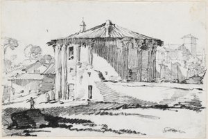 Okrągła Świątynia na Piazza Bocca della Verità, Rzym autorstwa Joseph Marie Vien