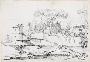 Widok Prato Villa Borghese autorstwa Joseph Marie Vien