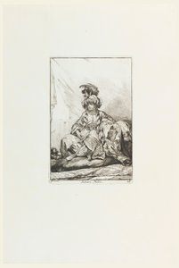 Sultane Noire (Czarna Sułtana), płyta 28 z serii Caravanne du Sultan à la Mecque (Karawana Sułtana do Mekki) autorstwa Joseph Marie Vien the Elder