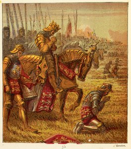 Wojny Dwóch Róż, ilustracja z „Pictures of English History…” autorstwa Joseph Martin Kronheim