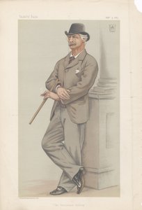 Coutts Lindsay, The Grosvenor Gallery z Vanity Fair 3 lutego 1883 (chromolitografia)