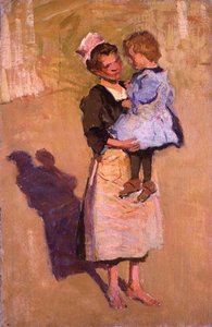 Pielęgniarka (olej na płótnie) autorstwa Joseph Milner Kite