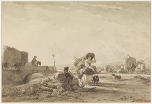 Zbiór siana autorstwa Joseph Moerenhout