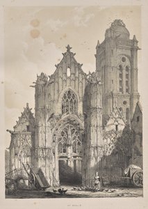 Architektura średniowiecza: w Senlis autorstwa Joseph Nash
