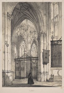 Architektura średniowiecza: kościół św. Riquiera, niedaleko Abbeville autorstwa Joseph Nash