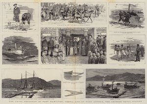 Eskadra Chińska w Port Hamilton, Corea, oraz w Port Arthur, Chińska Stacja Marynarki Wojennej