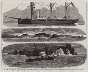 Wrak HM Gunboat Wasp u wybrzeży wyspy Tory, Donegal