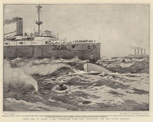 Z X Flotą, Człowiek za burtą z HMS Hannibal u wybrzeży wysp Scilly