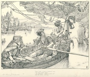 Ilustracja do rymu starożytnego marynarza Coleridge
