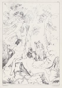 Shelleys Prometheus Unbound, akt II, scena 2 autorstwa Joseph Noel after Paton
