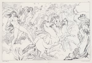 Shelleys Prometheus Unbound, akt II, scena 4 autorstwa Joseph Noel after Paton