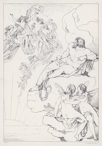 Shelleys Prometheus Unbound, Akt I autorstwa Joseph Noel after Paton