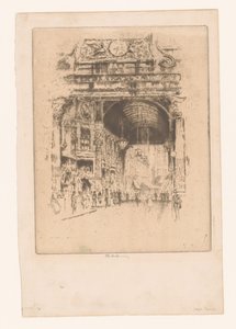 Targ Leadenhall, II autorstwa Joseph Pennell (signed by artist)