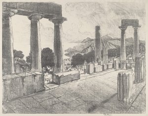 Egina, Czarny Las autorstwa Joseph Pennell