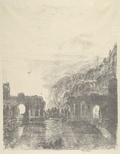 Etna nad Taorminą autorstwa Joseph Pennell
