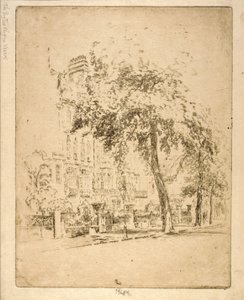 Big Tree--Cheyne Walk autorstwa Joseph Pennell