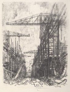 Niszczyciele budynków, nr I autorstwa Joseph Pennell