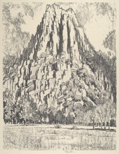 Przypory, Yosemite autorstwa Joseph Pennell