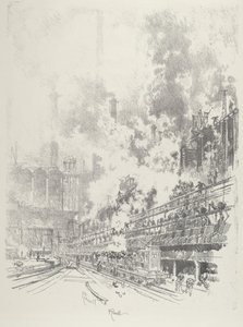 Przez produkty autorstwa Joseph Pennell
